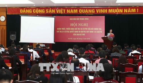 Quán triệt các văn bản mới của Bộ Chính trị, Ban Bí thư về công tác dân vận ảnh 2